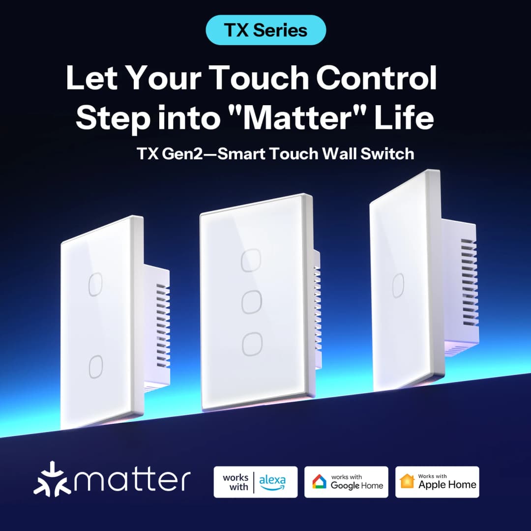 SONOFF TX Gen2 US Smart Touch Wall Switch T6 120 Matter Detach Relay Adjustable Night Switch Locator Apple Ecosystem Compatible - 2