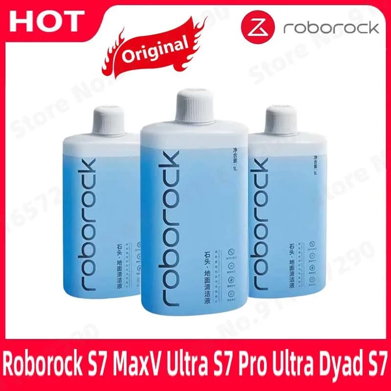 أجزاء أصلية Roborock S7 MaxV Ultra S7 Pro Ultra Dyad S7 S8 S8 PLUS S8+ S8 Pro Ultra محلول تنظيف الأرضيات مكنسة كهربائية 1 لتر