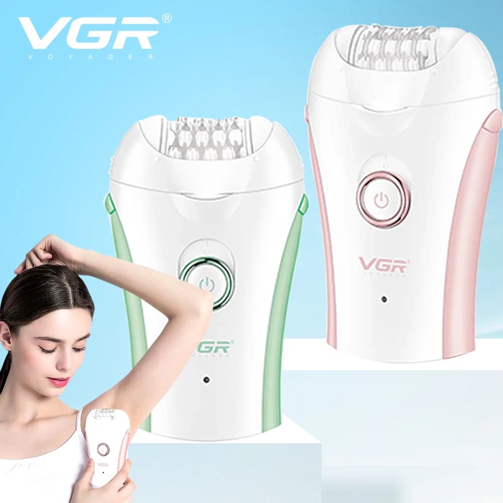 جهاز إزالة الشعر الاحترافي VGR القابل لإعادة الشحن للنساء - محمول وكهربائي