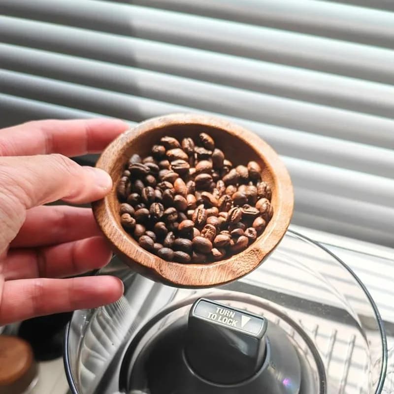 Coffee Beans Dose Trays Solid Wood Walnut Bean Shovel Scoops Measure Tea Separator Vessel Espresso Kitchen Tools - 6