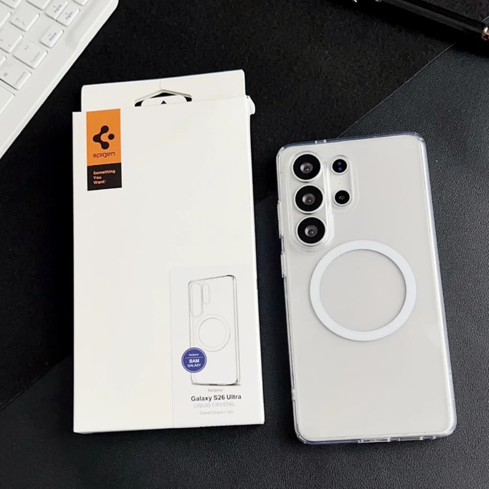 Spigen Transparent Magnetic PC Case For Samsung Galaxy S26 Ultra S25 Ultra S24 Plus For Magsafe Wireless Charging Back Cover - 2
