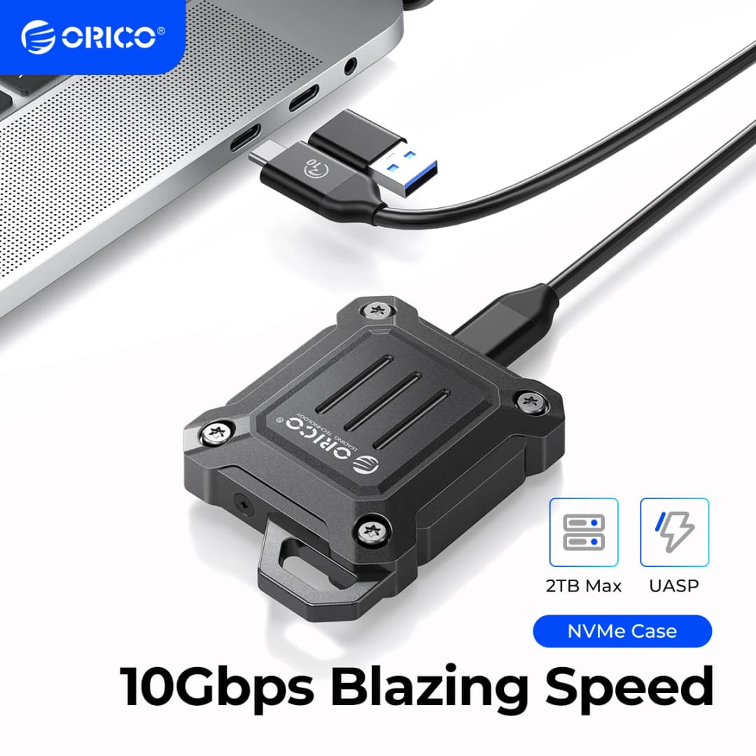 علبة SSD من ORICO 2230 M.2 NVMe مع منفذ USB 3.2 الجيل 2 بسرعة 10Gbps NVME PCI-E M-Key 2230mm لعلبة محرك SSD خارجي