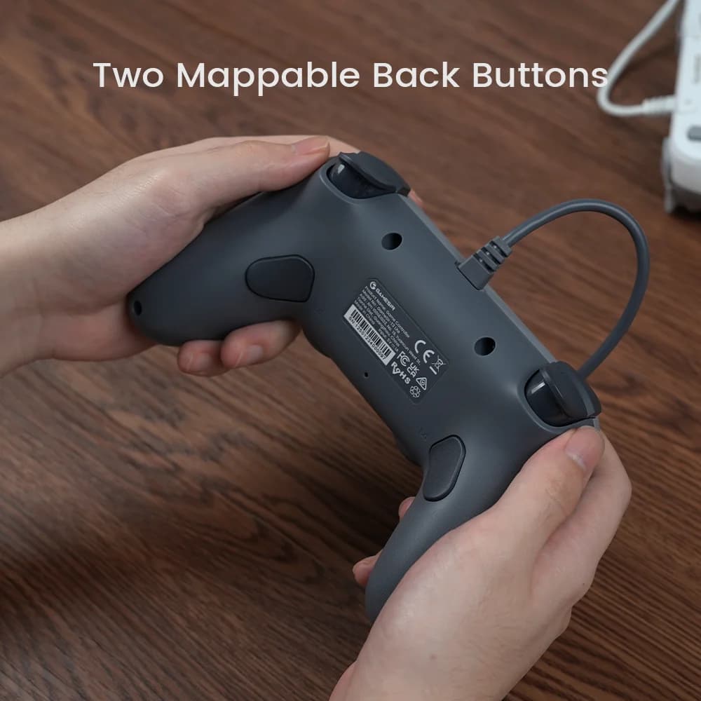 وحدة تحكم سلكية GameSir Retro Gamepads لجهاز الكمبيوتر بنظام ويندوز وSteam Switch مع عصا تأثير هول وزرين قابلين للبرمجة Tegenaria Lite - 6
