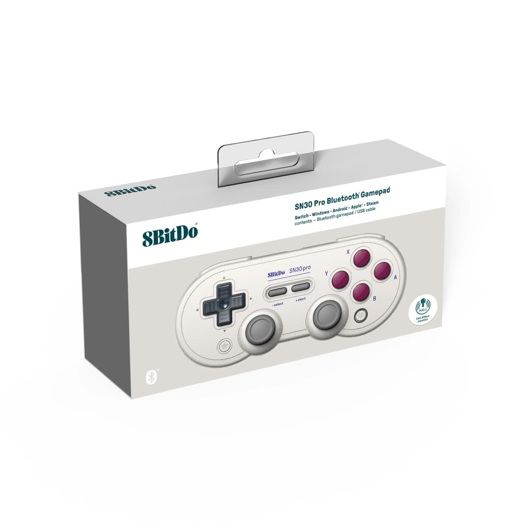 وحدة تحكم ألعاب 8BitDo SF30 Pro SN30 Pro مع عصا تحكم بلوتوث لاسلكية لأنظمة Windows وAndroid وMacOS وNintendo Switch NS2 وSteam - 6