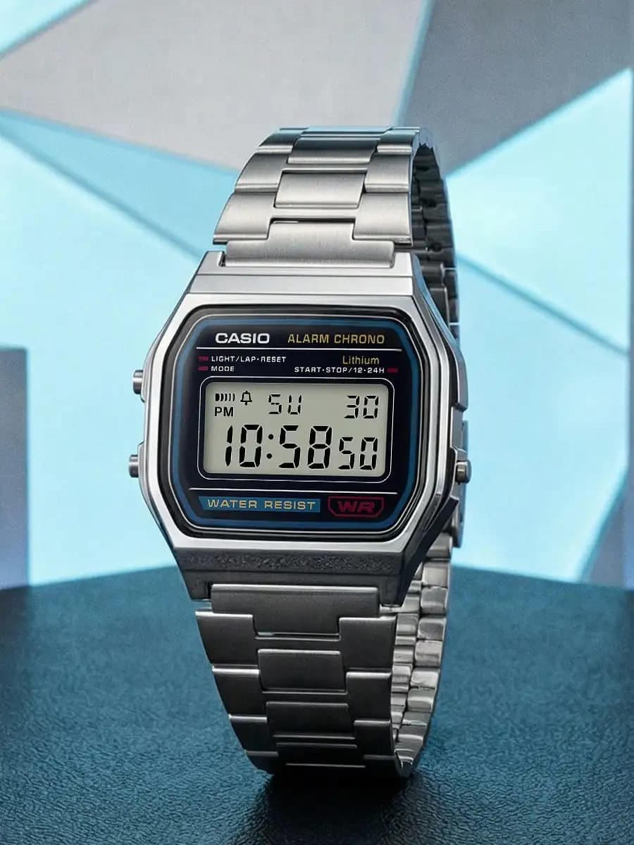 CASIO Watch for Men Women Vintage Digital Watches Retro Small Square Silver Stainless Steel Electronic Sport Relogio Masculino - 5