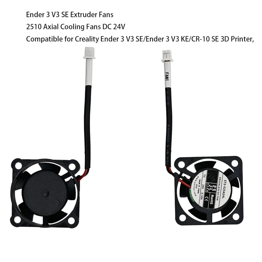 Creality Official Ender 3 V3 SE Fans, 4010 Blower Fan DC 24V 2510 Axial Cooling Fan for Ender3 V3 SE/Ender3 V3 KE 3D Printer par - 3