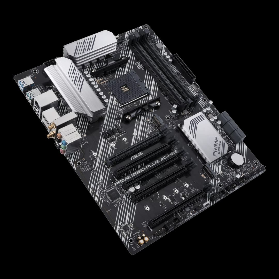 لوحة أم ASUS PRIME B550-PLUS AC-HES مقبس AM4 وحدة معالجة مركزية DDR4 4866 (OC) مجموعة شرائح B550 لوحة رئيسية ATX - 5