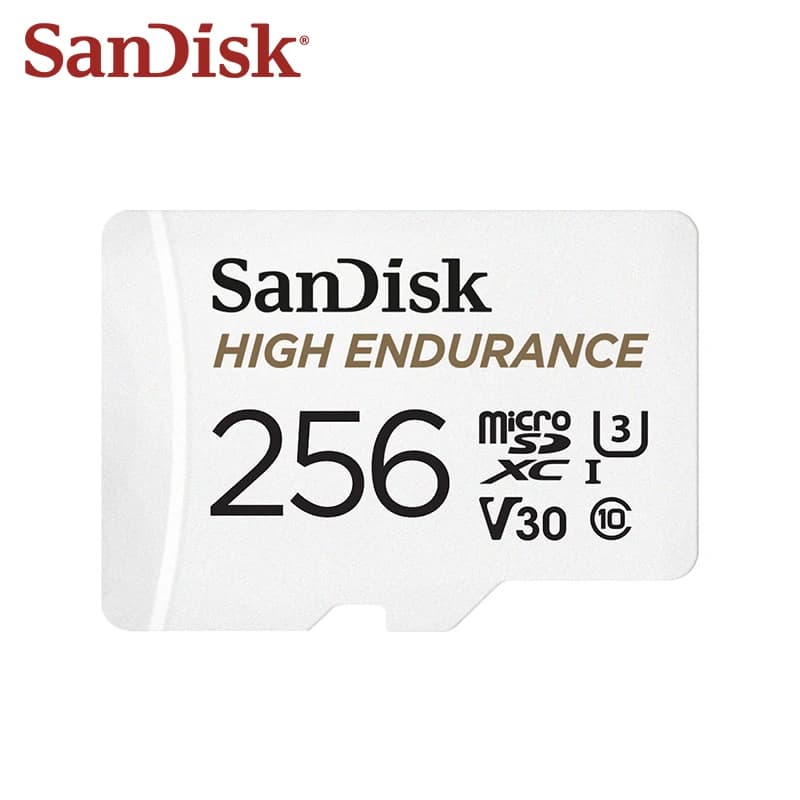 SanDisk بطاقة ذاكرة عالية التحمل Micro SD أصلية MicroSDHC 32 جيجابايت V30 C10 MicroSDXC 64 جيجابايت 128 جيجابايت 256 جيجابايت لكاميرا السيارة - 2