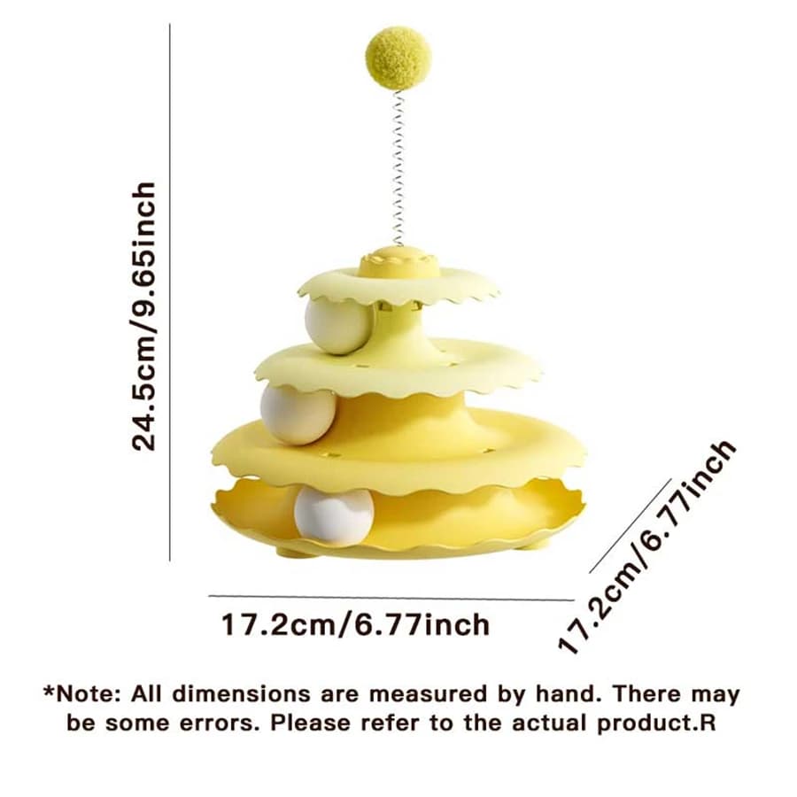 1pc Cat Turntable Self-Entertainment Toy Pet Toy Teaser Cat Wand New Model Cat Supplies Interactive Cat Play Equipment - 2