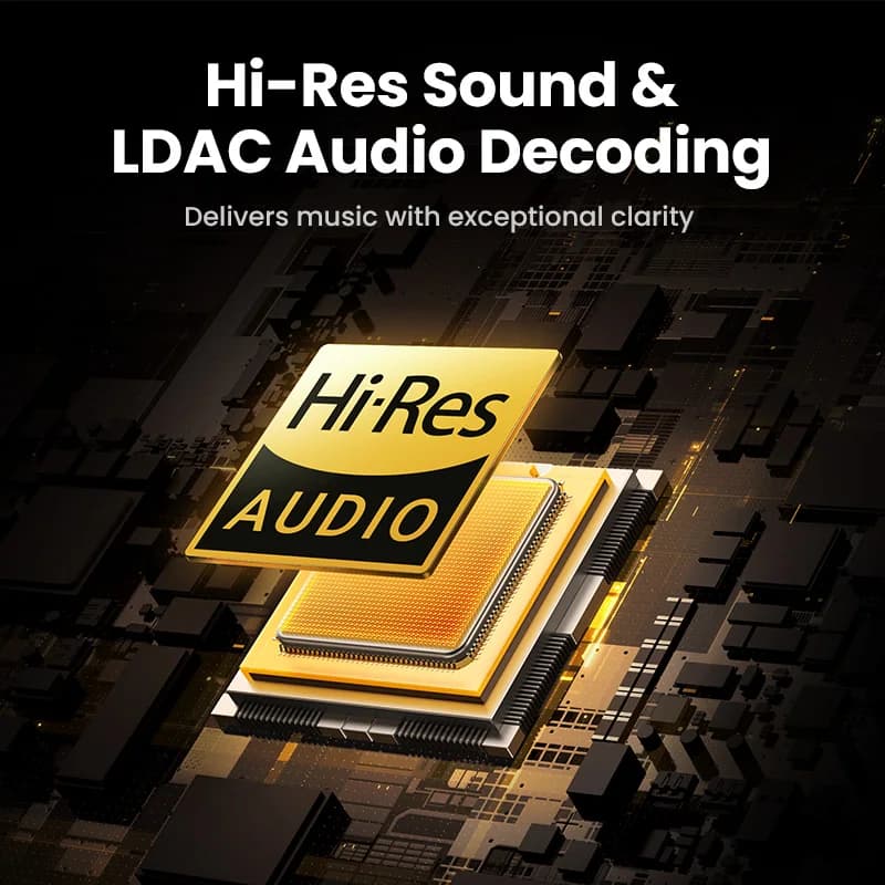 يو جرين Max5c سماعات بلوتوث لاسلكية 43dB إلغاء الضوضاء النشط الهجين Hi-Res LDAC 75 ساعة سماعات أذن صوتية مكانية - 4