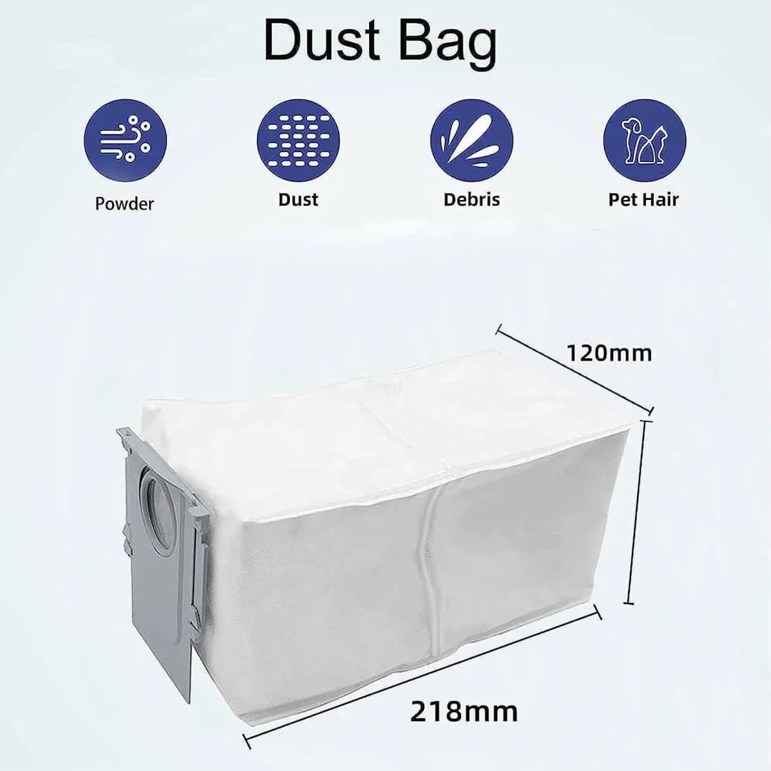 Roborock Qrevo Curv Robot Vacuum Cleaner Accessories Main Roller Side Brush Hepa Filter Mop Cloth Dust Bag Parts Replacement - 5