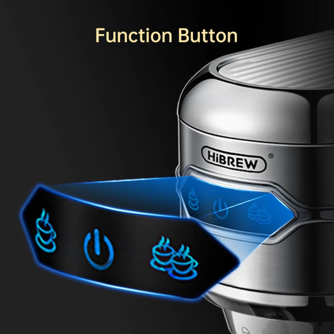 HiBREW Coffee Maker Cafetera 20 Bar Inox Semi Automatic Super Slim ESE POD& Powder Espresso Cappuccino Machine Hot Water H11 - 4