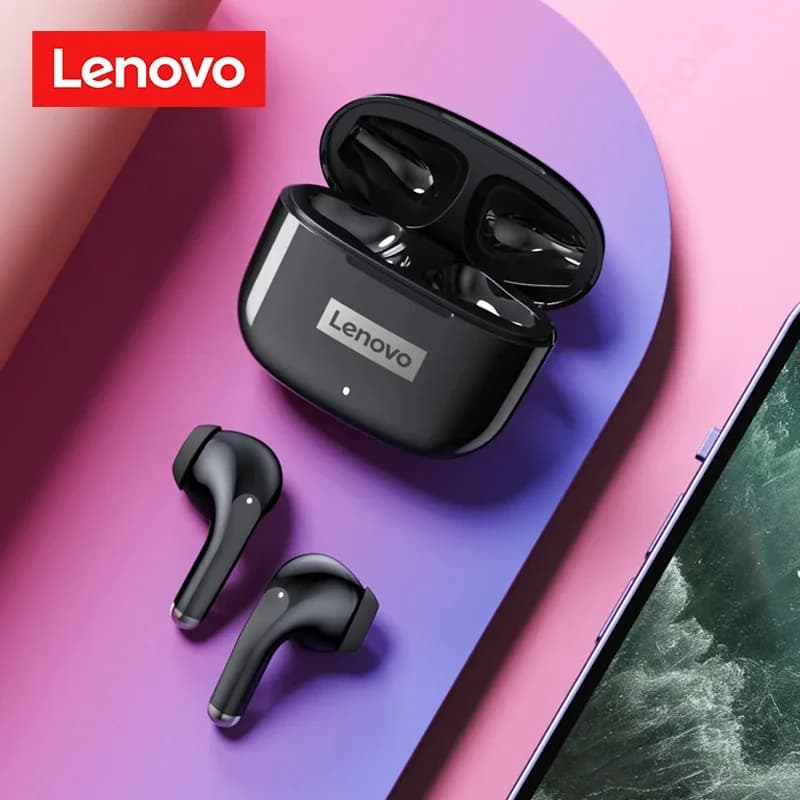 Choice Lenovo LP40 Pro Wireless Bluetooth 5.1 Earphone Waterproof Sports Headphone HiFi Stereo Headset Case Lovely Gifts Airpods - 4