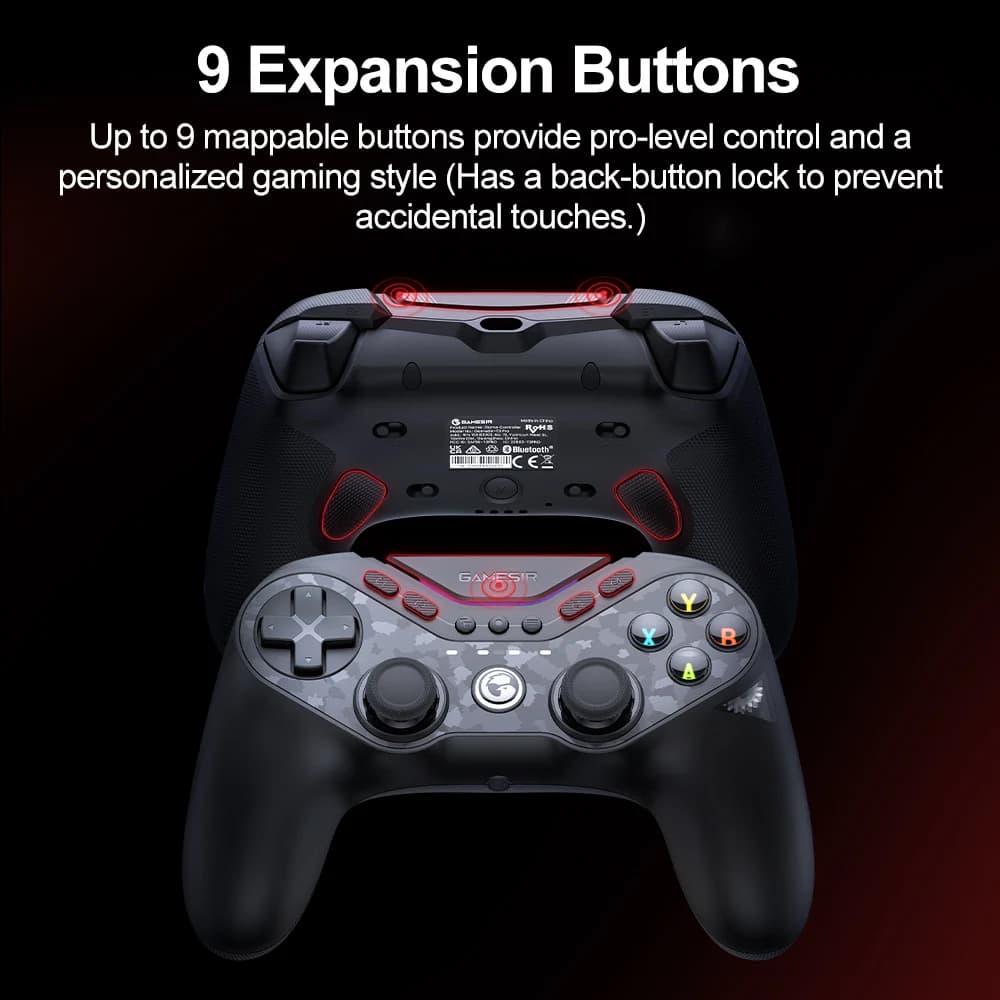 ذراع تحكم GameSir Tarantula Pro للحاسوب ونينتندو سويتش 2/1 وستيم وiOS وأندرويد مع عصي تأثير هول وNFC وتبديل ABXY - 4