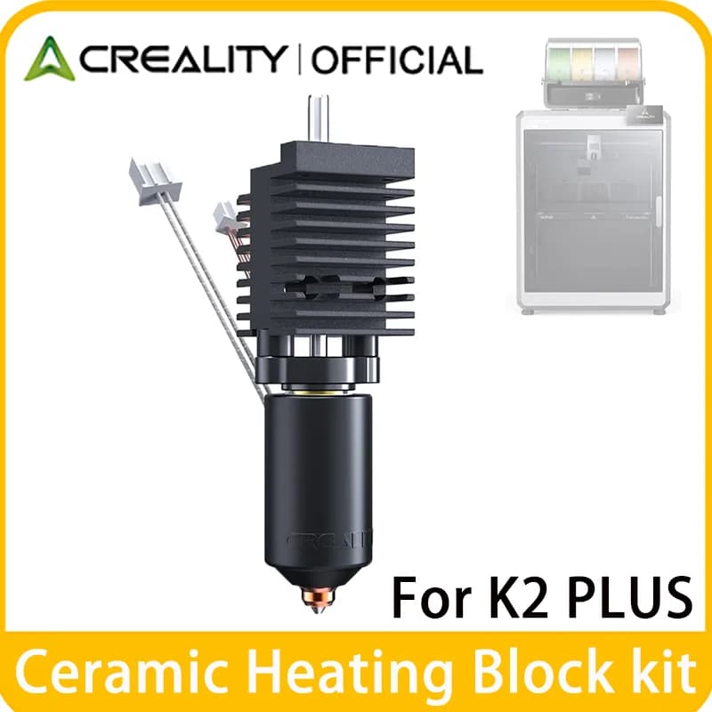 كرياليتي K2 بلس عدة كتلة تسخين خزفية فوهة استبدال سريع 350°C مقاومة لدرجات الحرارة العالية قطعة رسمية لطابعة ثلاثية الأبعاد K2P