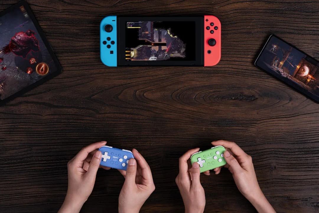 وحدة تحكم ألعاب صغيرة 8BitDo Micro Bluetooth Gamepad متوافقة مع Switch وأندرويد وRaspberry Pi، تدعم وضع لوحة المفاتيح - 6