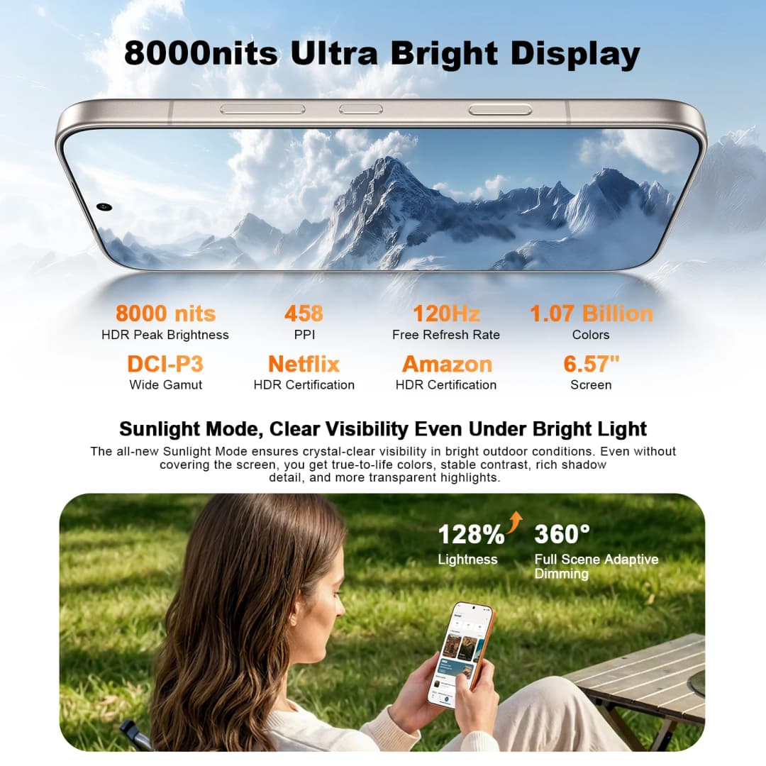 هاتف HONOR 600 Pro 5G نسخة عالمية، معالج Snapdragon 8 Elite، كاميرا 200MP بتقنية الذكاء الاصطناعي، شاشة AMOLED 6.57 بوصة، بطارية 7000mAh وشحن فائق السرعة 80W - 3