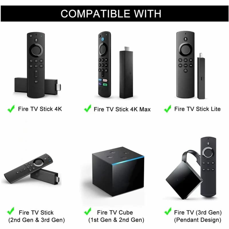 جهاز تحكم عن بعد بالصوت عبر البلوتوث بديل لـ Fire TV Stick 4K Max الجيل الثالث Stick Lite Cube، يعمل مع Alexa - 3