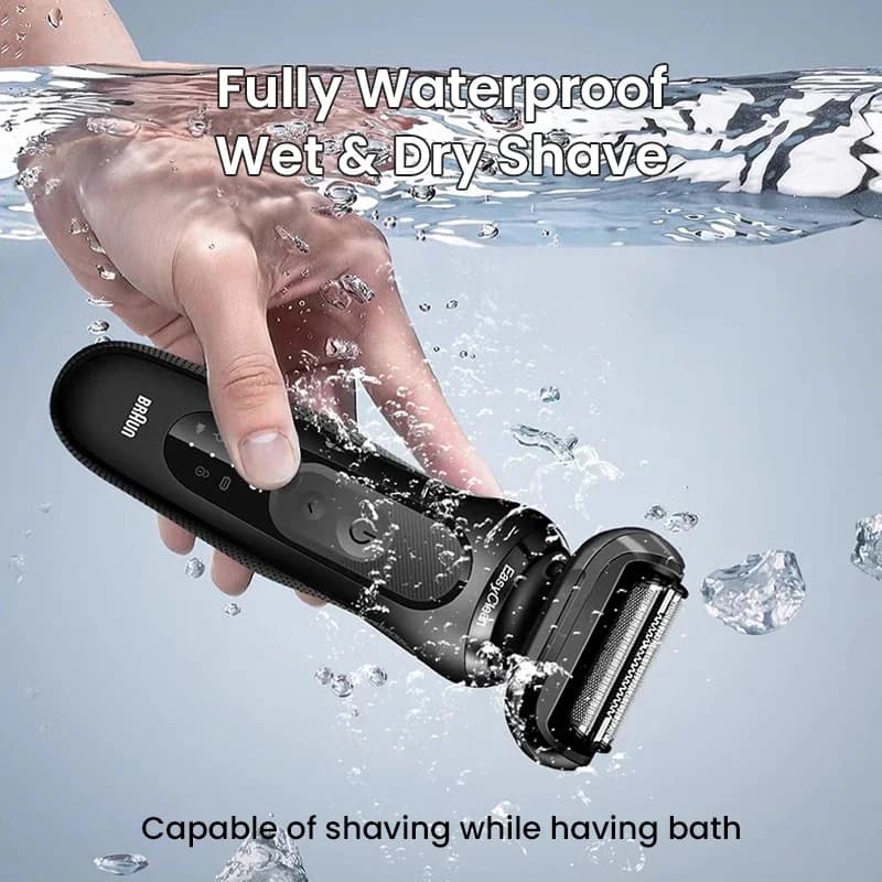 Original Braun Series 5 Pro 52-N1200s Electric Shaver Men's Electric Razor Dry Wet Shaving LED Display Waterproof Beard Trimmer - 3