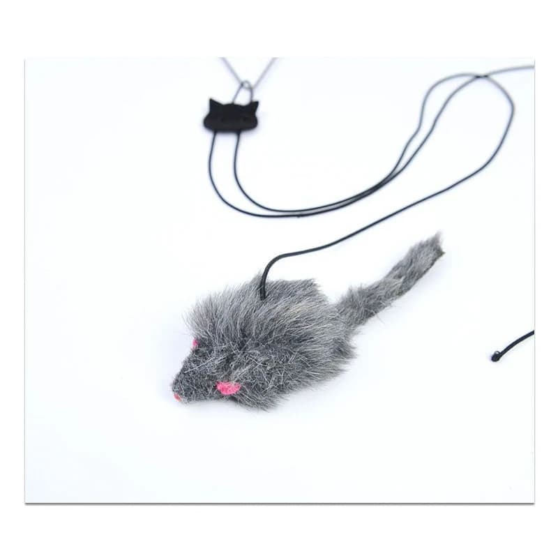 Interactive Cat Toy Hanging Clip Door Plush Mouse Self-hi Hanging Door Elastic Funny Cat Toy Juguetes Para Gatos - 2