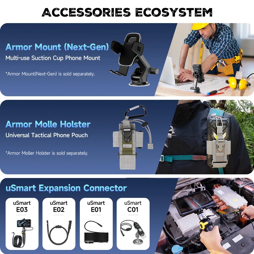 【عرض عالمي】 هاتف Ulefone Armor 34 5G AI متين ببطارية 25500 مللي أمبير وذاكرة تصل إلى 32 جيجابايت + 512 جيجابايت وشاشة 120 هرتز و6.95 بوصة وNFC بنظام أندرويد 15 - 4