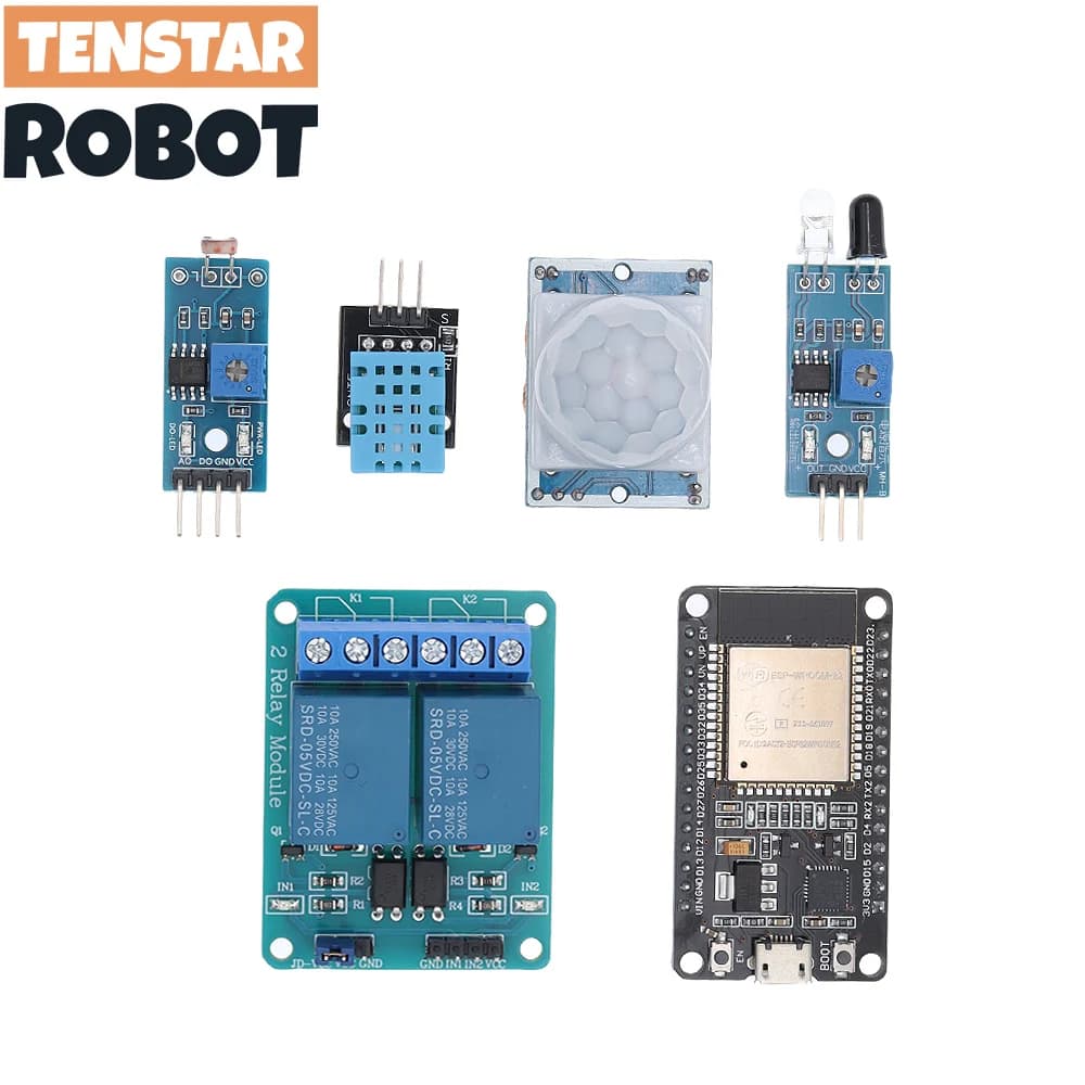 مجموعة بداية أساسية لـ ESP32 ESP-32S لوحة تطوير واي فاي مجموعة تعلم المشروع مع دروس مجموعة ESP32 مع صندوق - 3