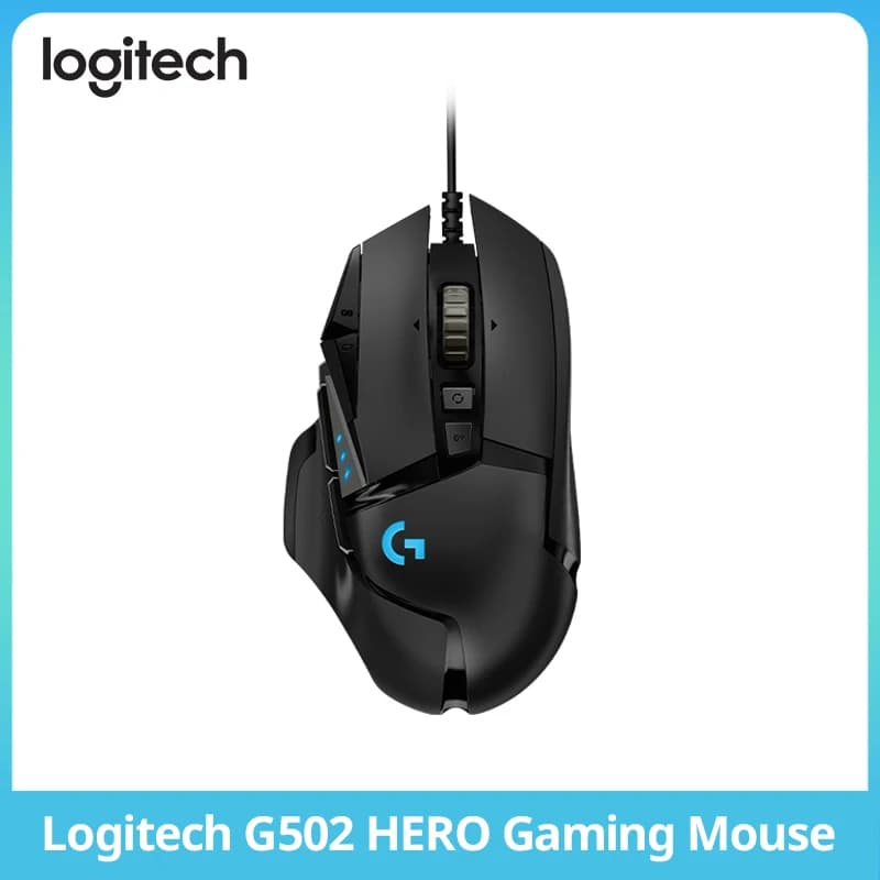 ماوس الألعاب عالي الأداء لوجيتك G502 HERO، HERO 25K، 25,600 DPI، 11 زر قابل للبرمجة، إصدار الرياضات الإلكترونية