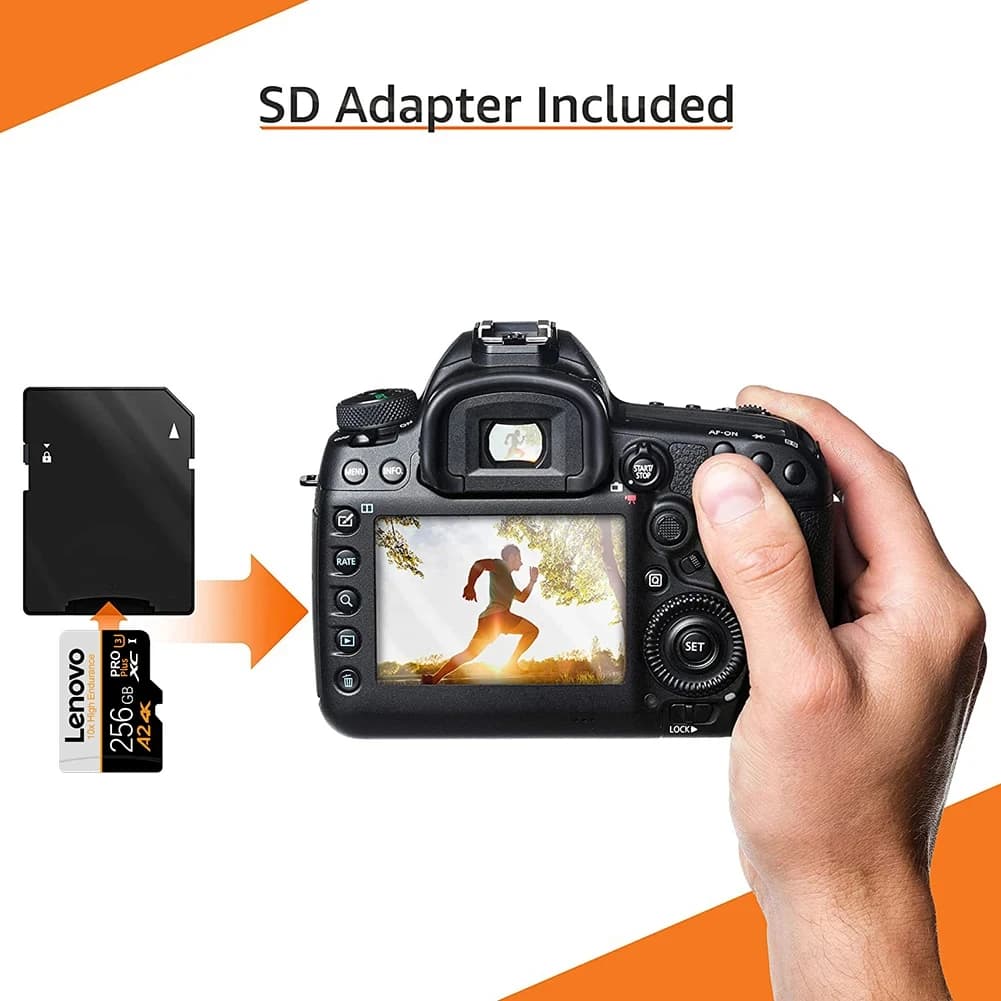 Lenovo Waterproof SD Cards TF Cards Memory Card Micro TF SD 256GB 64GB 1TB Correction Proof Transfer V10 for Dash Cam / Phone - 3
