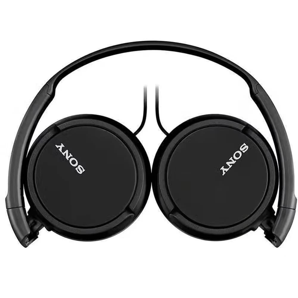 سماعات رأس سوني MDR-ZX110AP الأصلية، سلكية، صوت ستيريو، مقبس 3.5 ملم، قابلة للطي، مع ميكروفون مدمج - 4