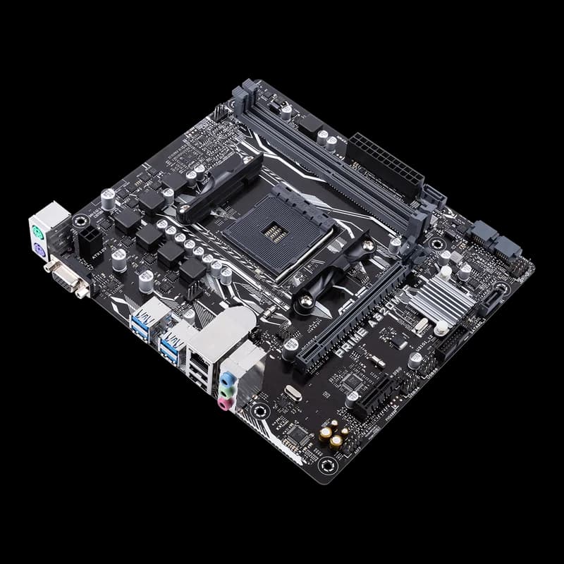 ASUS PRIME A320M-F Motherboard AM4 AMD A320 Chipset DDR4 32GB Micro ATX Used - 3