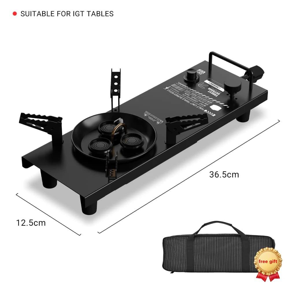 Pandatour Camping IGT Gas Stove Easy Equiped 0.5-Unit Portable Hiking Stove High Effi Ciency 6500W High Firepower Burner - 5