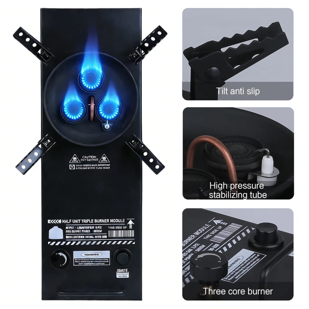 Pandatour Camping IGT Gas Stove Easy Equiped 0.5-Unit Portable Hiking Stove High Effi Ciency 6500W High Firepower Burner - 4