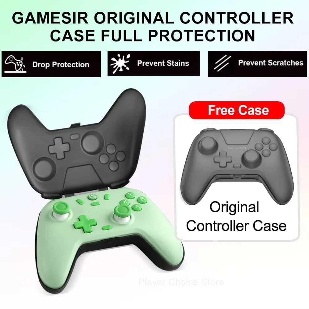 وحدة تحكم الألعاب GameSir Nova Lite لأجهزة الكمبيوتر والسويتش 2 ونينتندو سويتش 2 وستيم وآي أو إس وأندرويد مع عصي تحكم بتأثير هول - 3