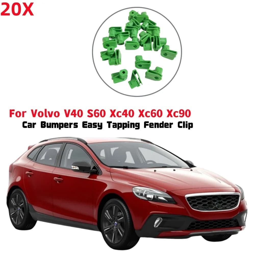 20 قطعة غطاء المصد الأمامي للسيارة الاحتفاظ كليب المكسرات المسمار لفولفو V40 S60 Xc40 Xc60 Xc90 C70 S90 V90 اكسسوارات السيارات الداخلية - 4