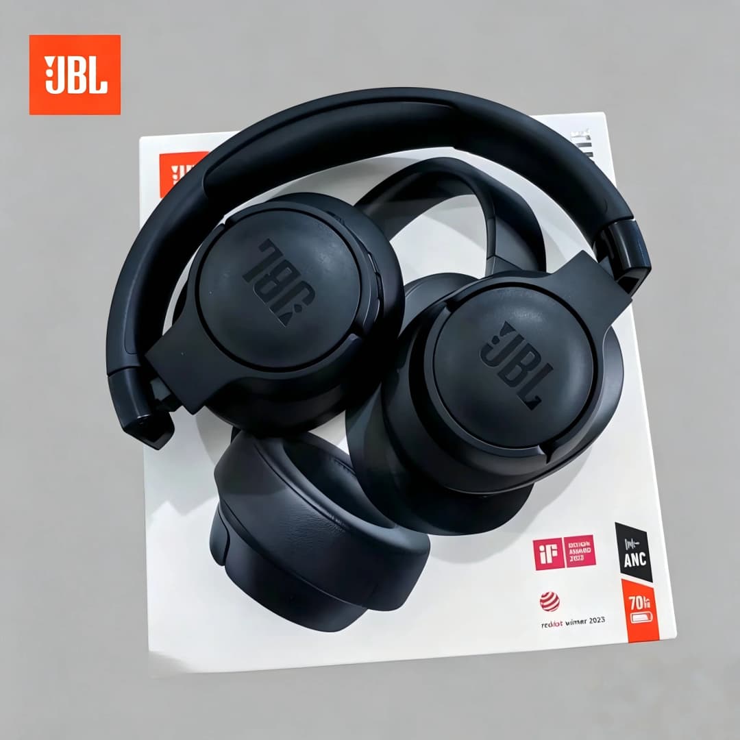 سماعات بلوتوث لاسلكية JBL Tune 770NC، عزل الضوضاء، صوت باس، سماعات رأس رياضية مع ميكروفون T770NC - 4