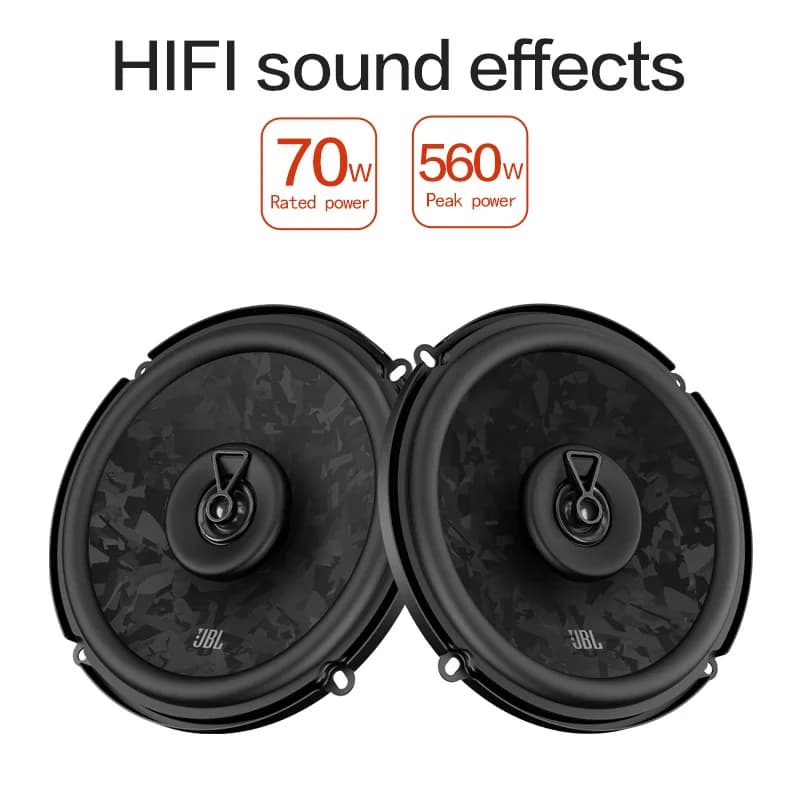 JBL car audio speaker 6.5-inch coaxial speaker 560W power car treble midrange subwoofer stereo speaker genuine JBL car speaker - 4