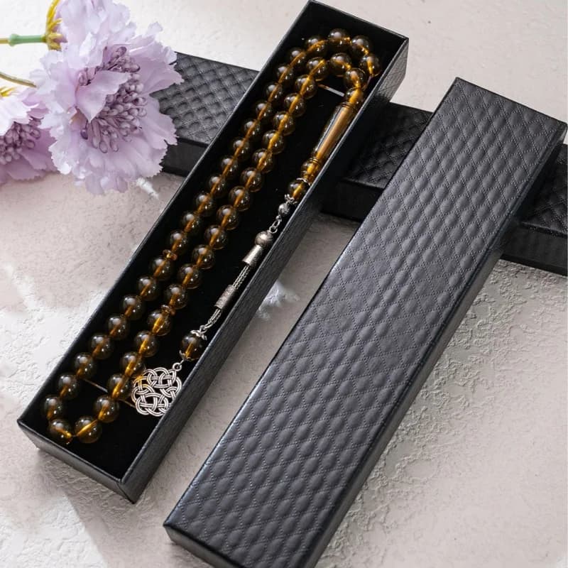 45pcs10mm gift box Mousselin prayer beads, Middle East Tesbiha prayer bracelet, Ramadan rosary gift - 3