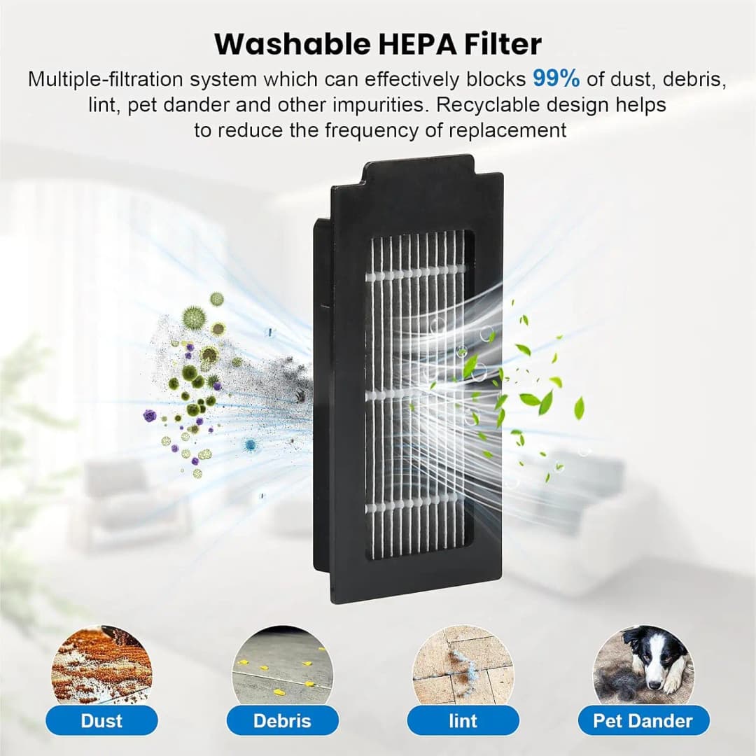 إكسسوارات ECOVACS T50 PRO OMNI / T50 OMNI فرش جانبية رئيسية مناشف ممسحة فلاتر HEPA أكياس غبار قطع غيار مكنسة روبوت - 4