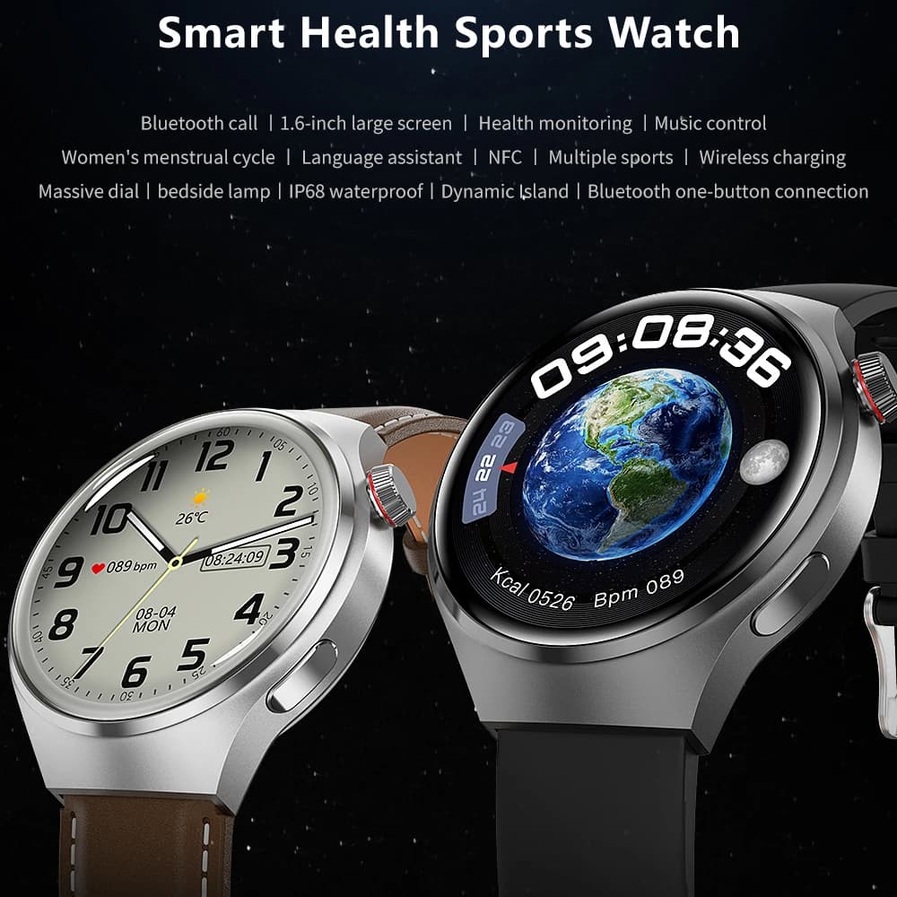2025 New Watch 4 Pro Upgrade GPS NFC Men's Smartwatch 360*360 AMOLED HD Bluetooth Call Waterproof Smart Watch - 2