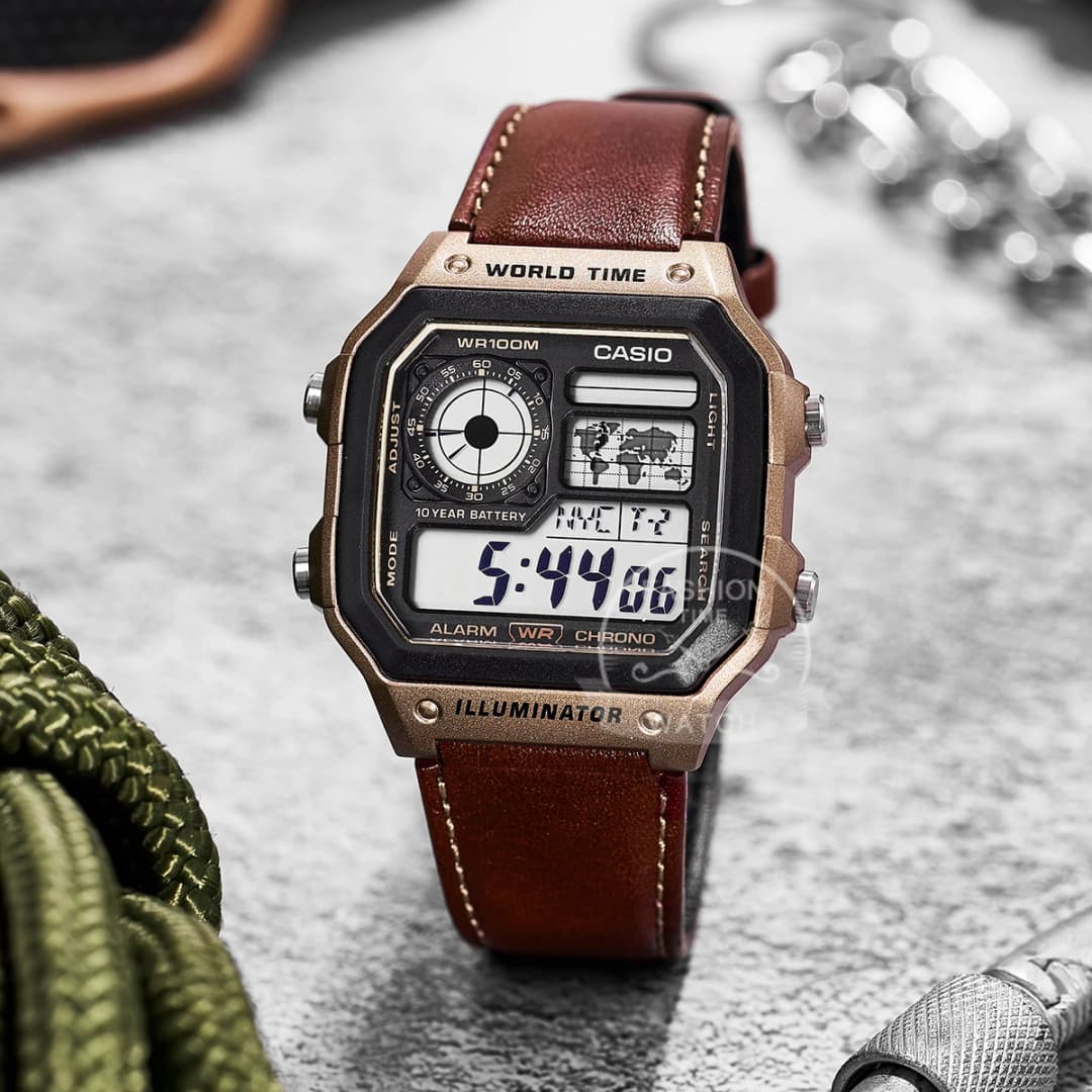Casio watch Explosion watch men set luxury LED military digital watch sport relogio masculino AE-1200WHL-5A - 2