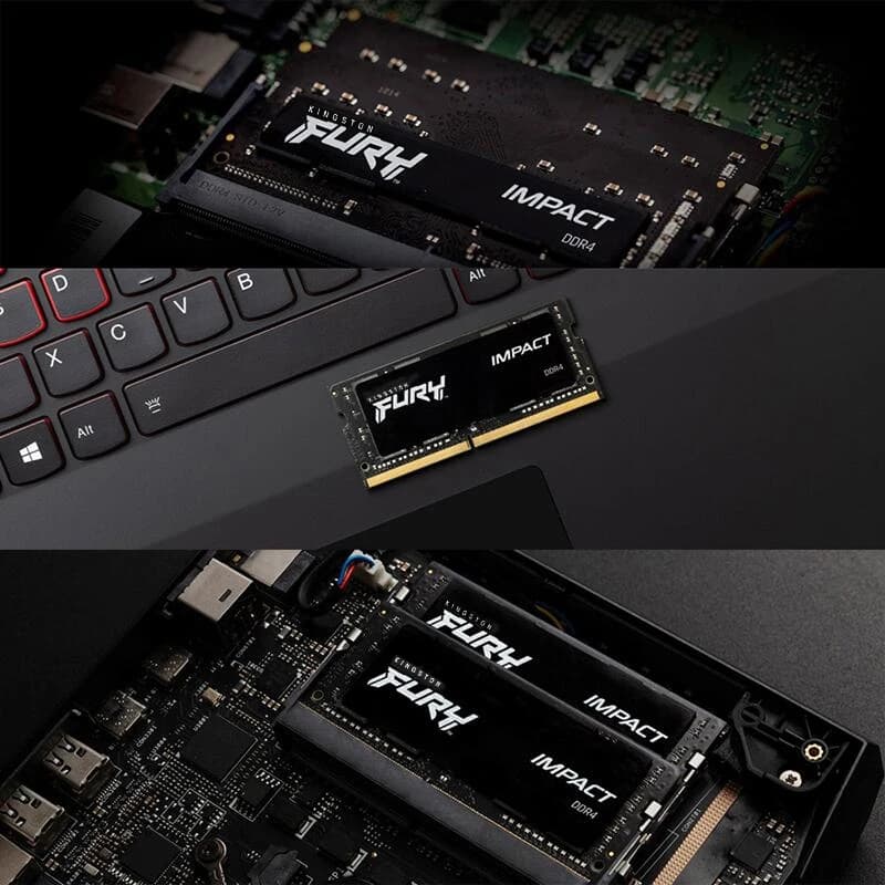 Kingston FURY Impact DDR4 RAM 32 16 8GB 3200MHz 2400 2666MHz SODIMM Memory 260Pin SODIMM PC4-19200 21300 25600 DDR4 Notebook RAM - 5