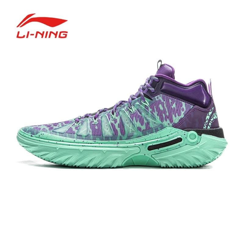 LI NING JIEAO2 أحذية كرة سلة عالية للرجال ارتداد ثابتة خريف جديد عنصر قتال خارجي مقاوم للاهتراء أحذية رياضية - 2