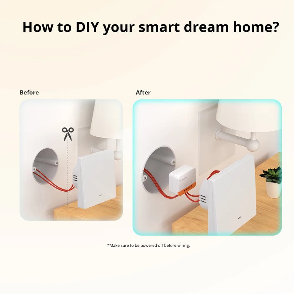 1-10 قطع SONOFF ZBMINIL2 Zigbee 3.0 مفتاح ذكي لا يحتاج سلك محايد حجم صغير تحكم ثنائي الاتجاه عبر EWeLink Google Alexa Alice - 3