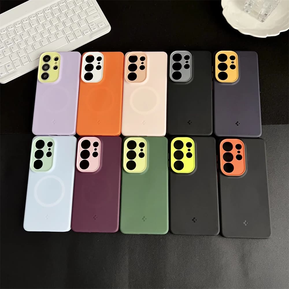 Spigen Fit MagFit Hide غطاء سيليكون سائل مغناطيسي لهاتف Samsung Galaxy S26 Ultra S25 Ultra لهاتف Magsafe غطاء شحن لاسلكي - 6