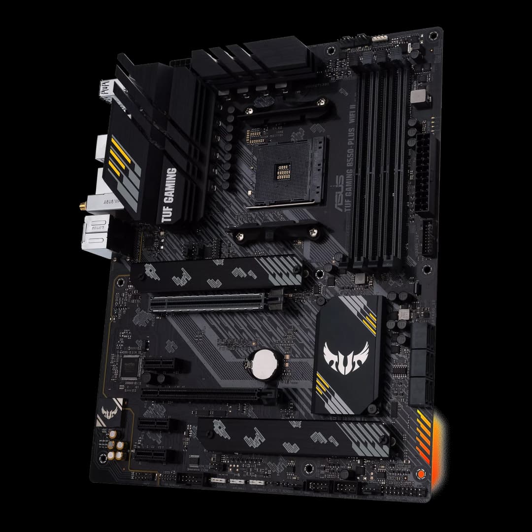 أسوس TUF GAMING B550-PLUS WIFI II لوحة أم ATX بمقبس AM4، معالج DDR4 بتردد 4866 (OC) ميجاهرتز، لوحة رئيسية - 3