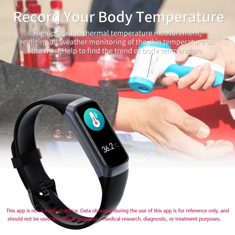 LIGE 1.1" AMOLED Color Display Smartwatch Waterproof Swimming Sports Watch Indoor Outdoor Tracking Smart Band for IOS Android - 3