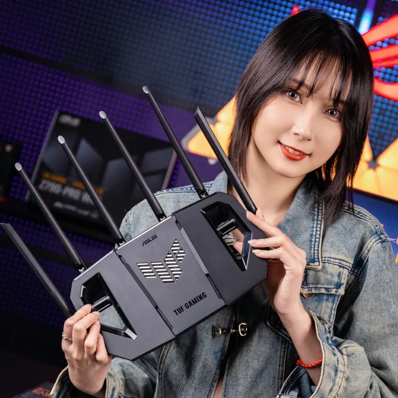 جهاز توجيه الألعاب ASUS WiFi7 TUF GAMING BE6500 جهاز توجيه ذكي للمنزل واي فاي توجيه عشوائي للمجموعات - 6