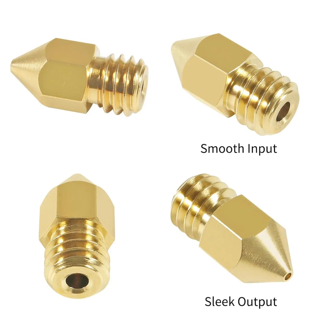 10PCS Creality Official 0.4mm  Nozzles MK8 Extruder Nozzles with Needles Cleaner for Ender 3/3 Pro/3 V2, Ender 5/5 Pro, CR-10 - 4