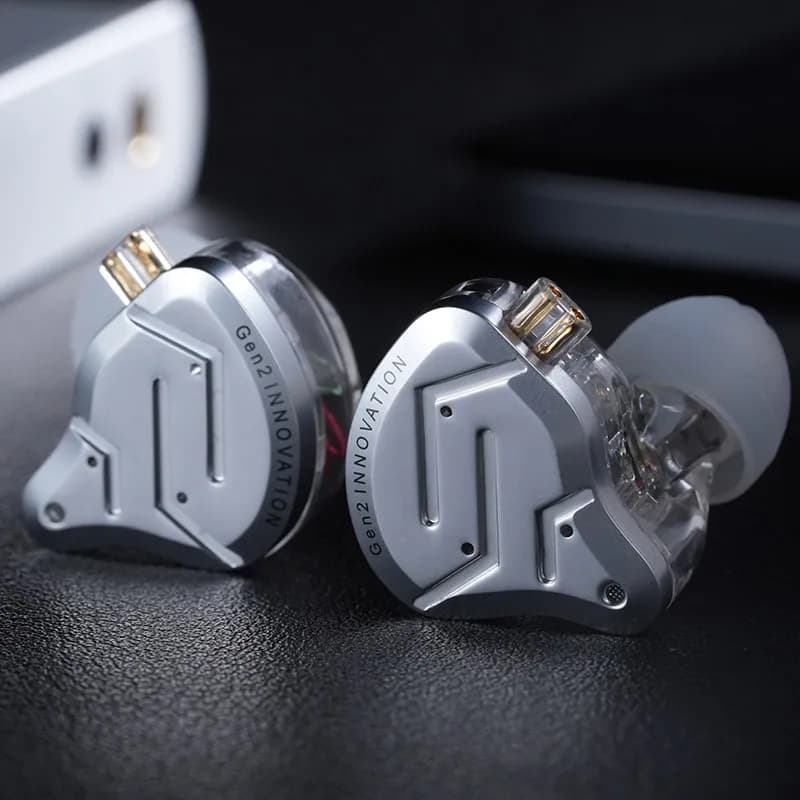KZ ZSN Pro 2 هجين 1BA+1DD سماعات داخل الأذن معدنية HIFI باس سماعة رأس مراقبة سماعات رياضية عازلة للضوضاء - 5