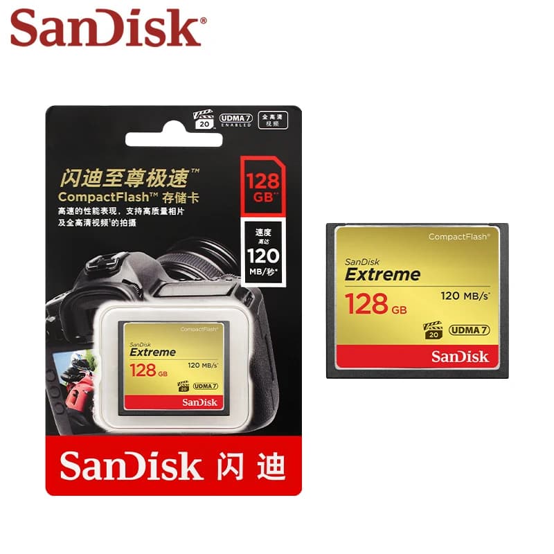 SanDisk Extreme CompactFlash Memory Card CF Card for Camera 32GB 64GB 128GB Original Storage card for Canon Nikon - 6